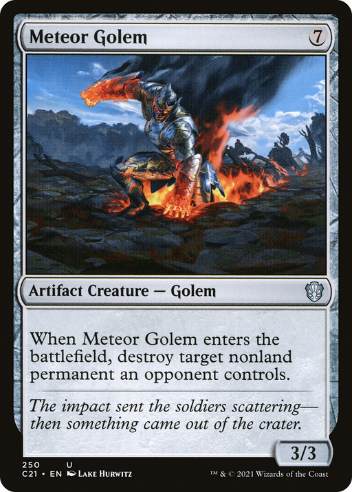 Meteor Golem (C21-250) [Commander 2021] MTG Single Wizards of the Coast