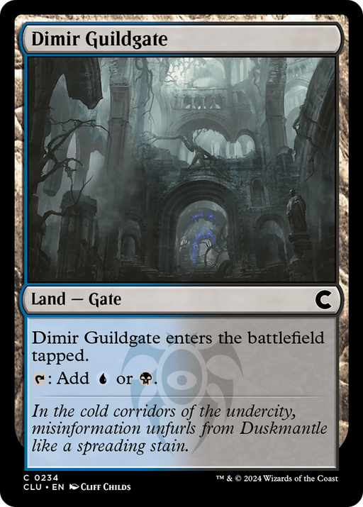 Dimir Guildgate (CLU-234) [Ravnica: Clue Edition] MTG Single Wizards of the Coast