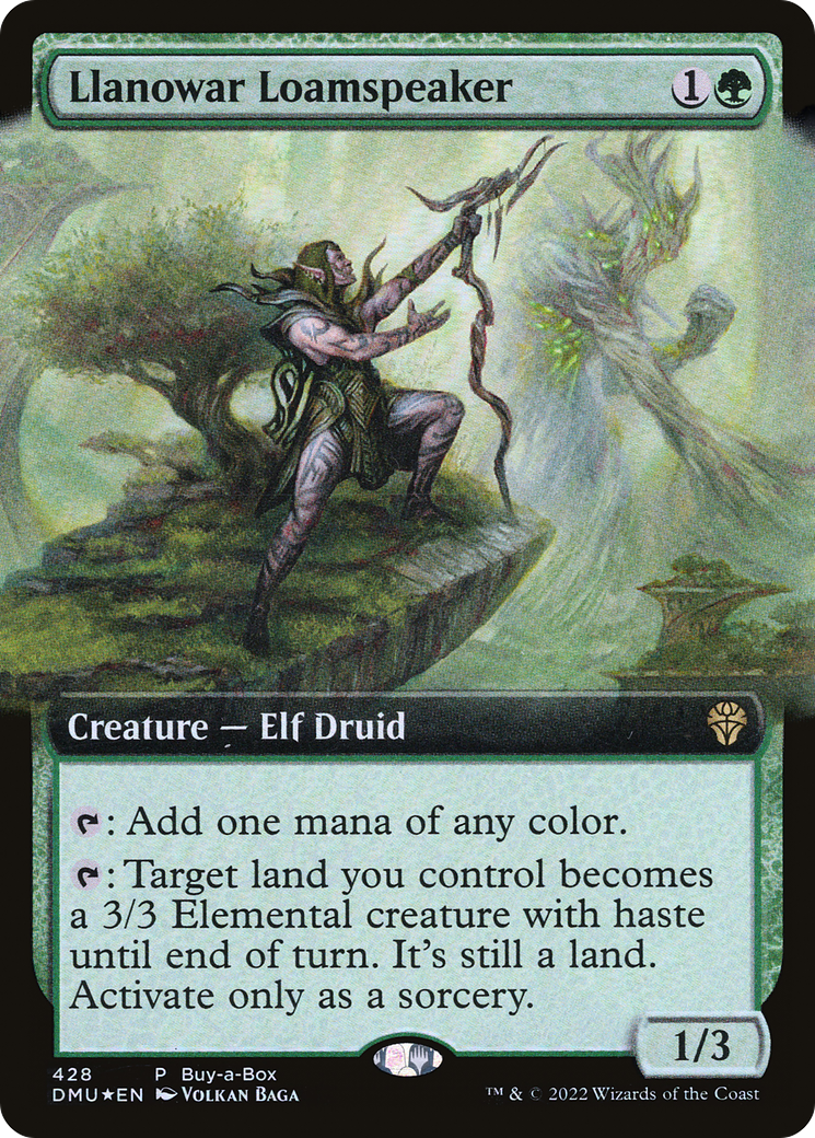 Llanowar Loamspeaker (BABP-428) [Dominaria United] (Extended Art) MTG Single Wizards of the Coast