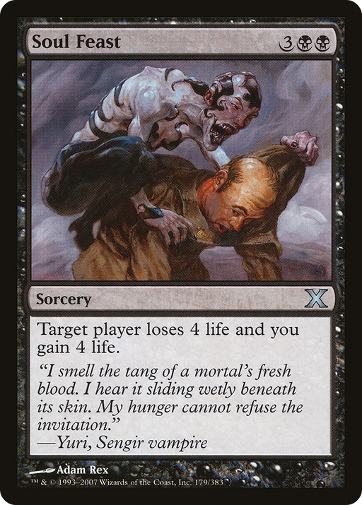 Soul Feast (10E-179) [Tenth Edition] MTG Single Wizards of the Coast