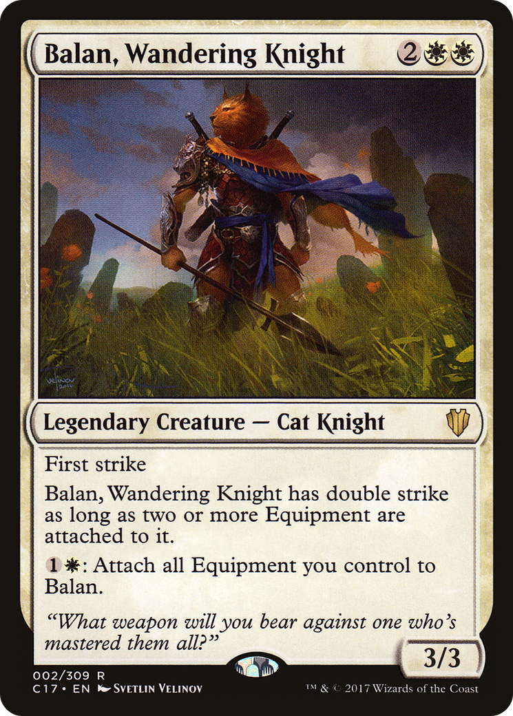 Balan, Wandering Knight (C17-002) [Commander 2017] MTG Single Wizards of the Coast