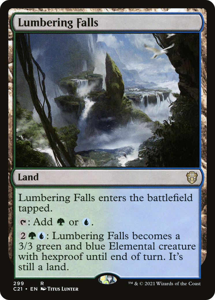 Lumbering Falls (C21-299) [Commander 2021] MTG Single Wizards of the Coast