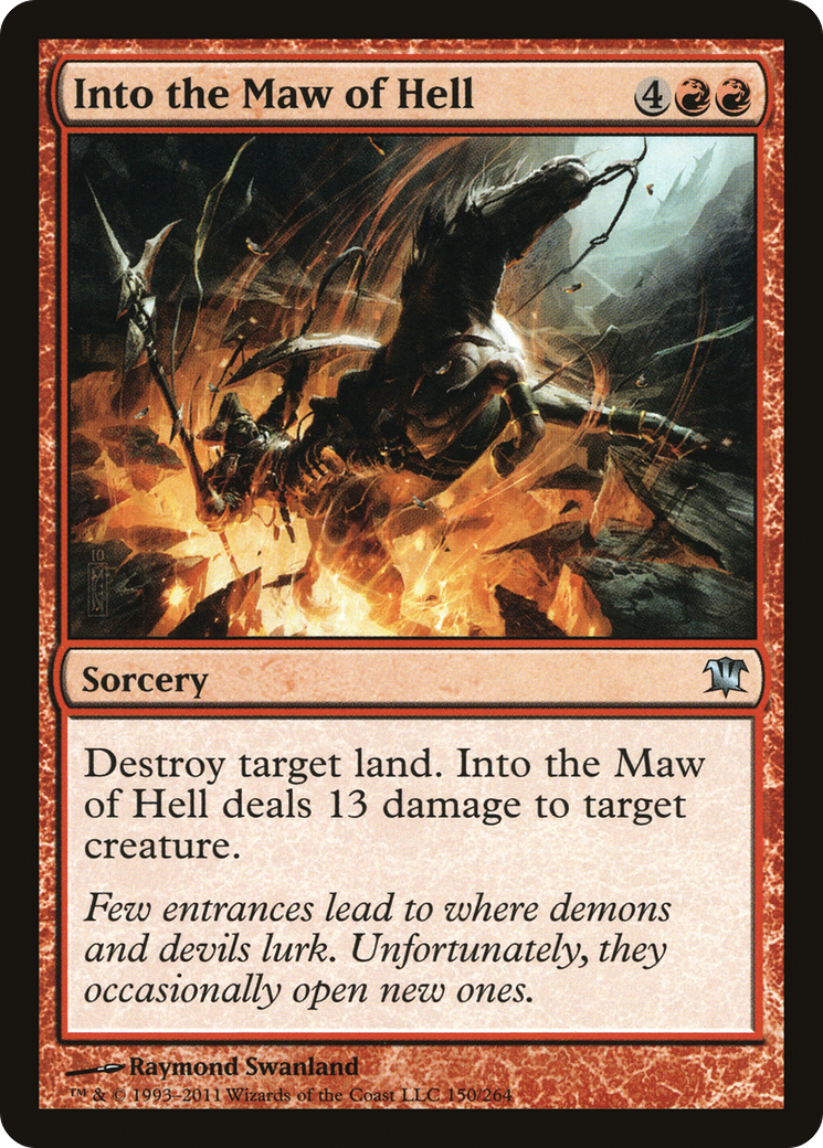 Into the Maw of Hell (ISD-150) [Innistrad] Foil MTG Single Wizards of the Coast