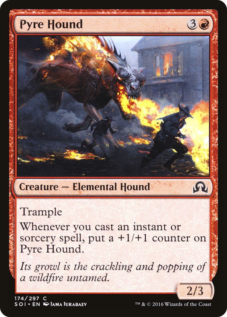 Pyre Hound (SOI-174) [Shadows over Innistrad] Foil MTG Single Wizards of the Coast
