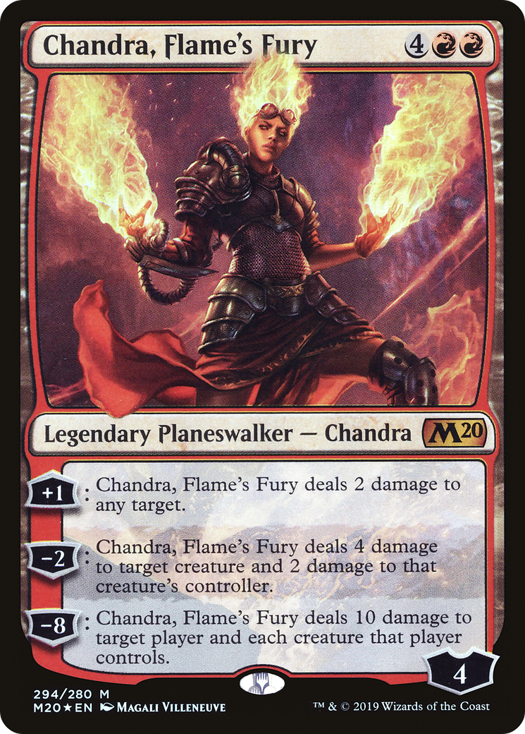 Chandra, Flame's Fury (M20-294) [Core Set 2020] Foil MTG Single Wizards of the Coast