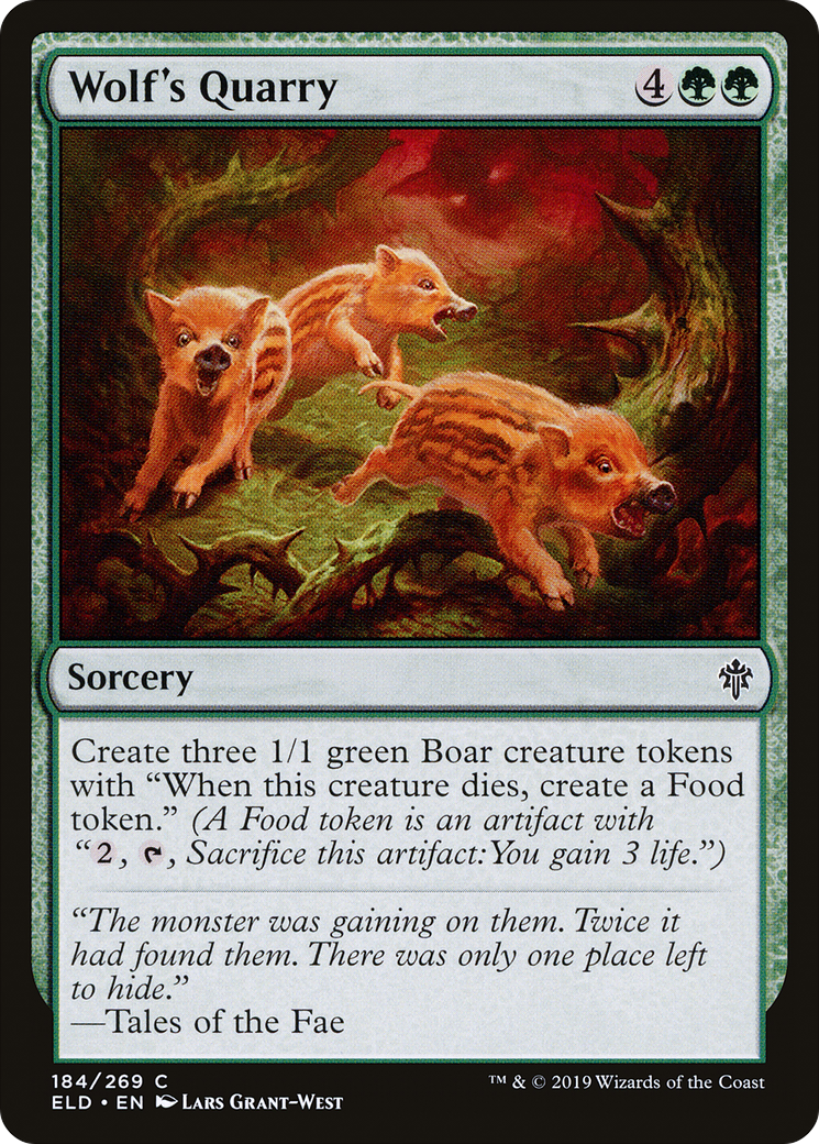 Wolf's Quarry (ELD-184) [Throne of Eldraine] Foil MTG Single Wizards of the Coast