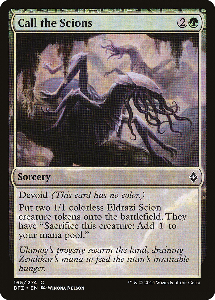 Call the Scions (BFZ-165) [Battle for Zendikar] MTG Single Wizards of the Coast