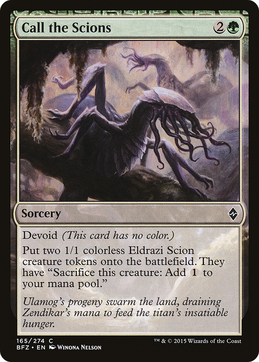 Call the Scions (BFZ-165) [Battle for Zendikar] MTG Single Wizards of the Coast
