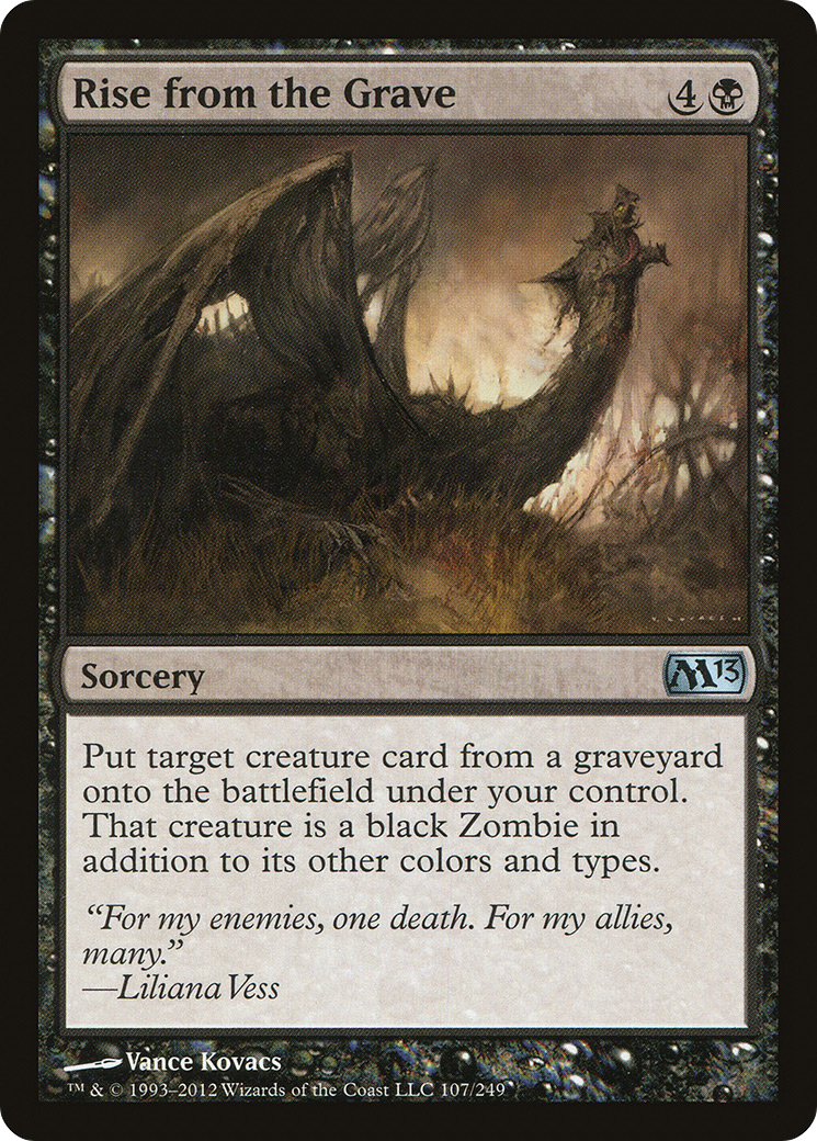 Rise from the Grave (M13-107) [Magic 2013] MTG Single Wizards of the Coast