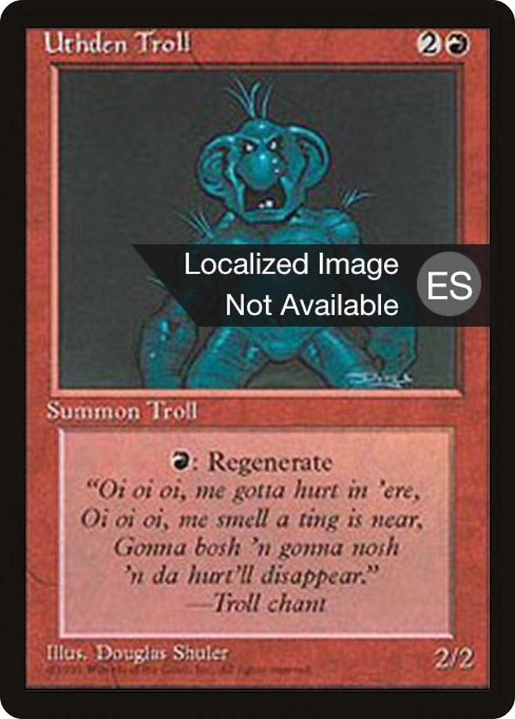 Uthden Troll (4BB-228) [Fourth Edition Foreign Black Border] MTG Single Wizards of the Coast