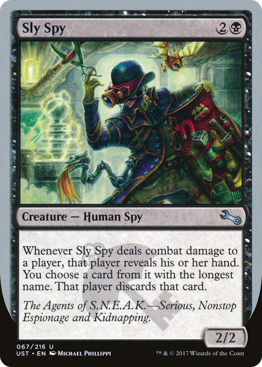 Sly Spy (A) (UST-067) [Unstable] Foil MTG Single Wizards of the Coast