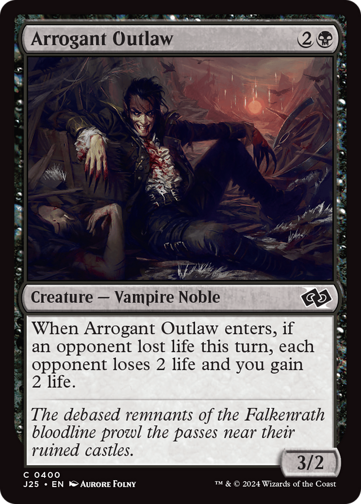 Arrogant Outlaw (J25-400) [Foundations Jumpstart] MTG Single Wizards of the Coast