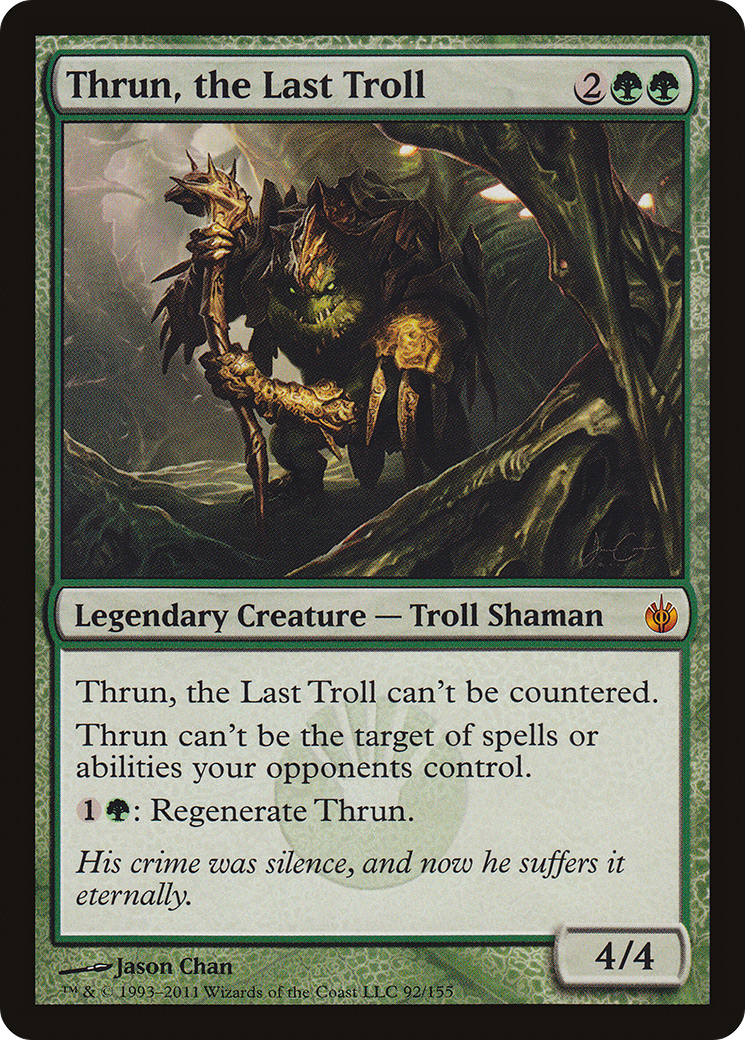 Thrun, the Last Troll [Mirrodin Besieged] MTG Single Magic: The Gathering
