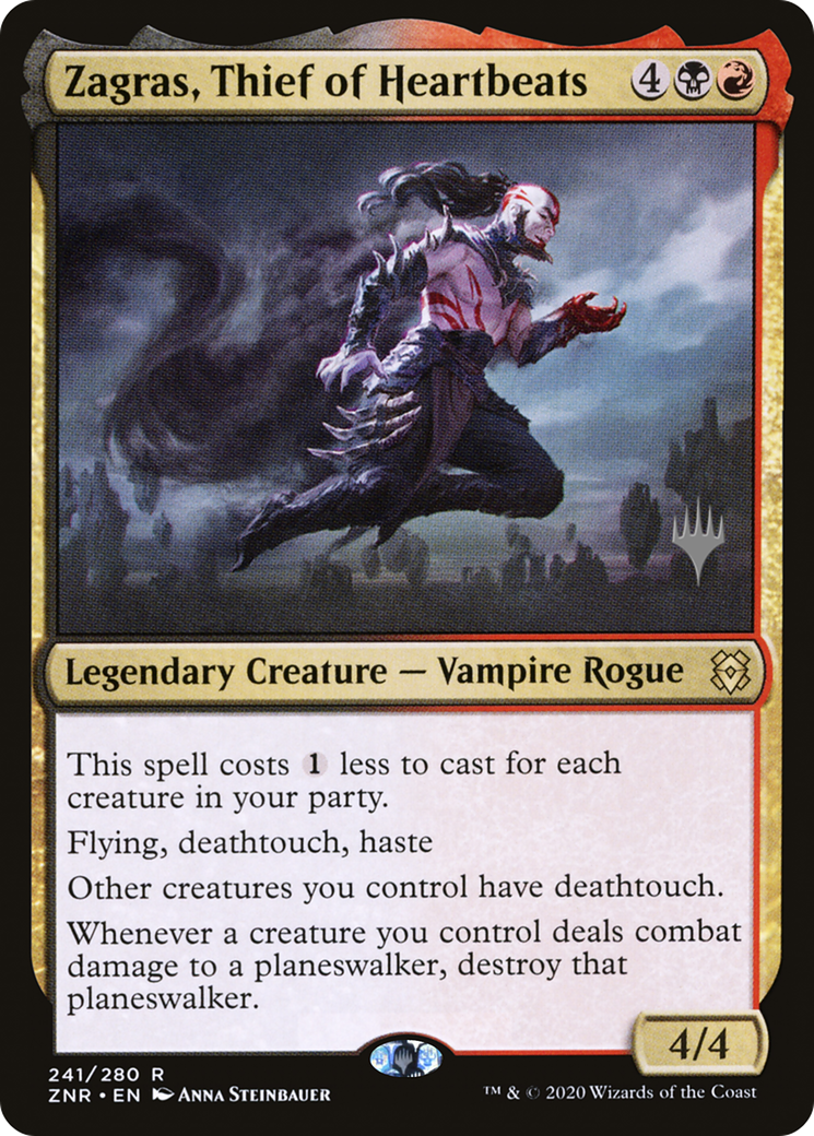 Zagras, Thief of Heartbeats (PPZNR-241P) [Zendikar Rising Promos] MTG Single Wizards of the Coast