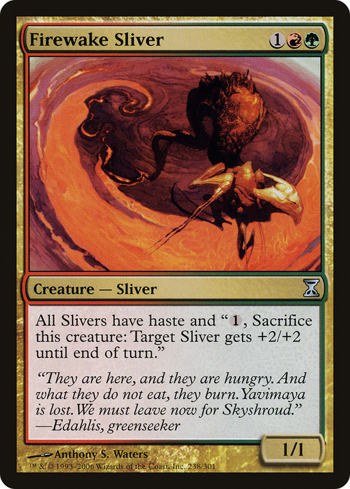 Firewake Sliver (TSP-238) [Time Spiral] MTG Single Wizards of the Coast