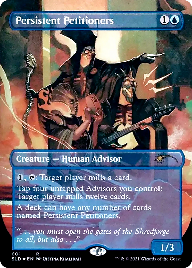 Persistent Petitioners (SLD-601) [Secret Lair] Drop (Borderless) Foil MTG Single Wizards of the Coast