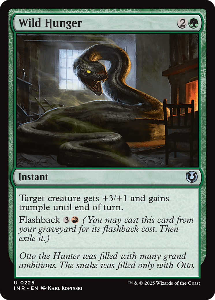 Wild Hunger (INR-225) [Innistrad Remastered] Foil MTG Single Wizards of the Coast