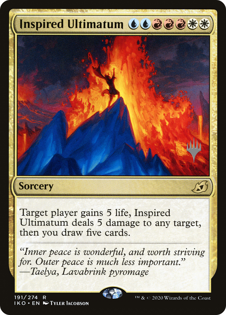 Inspired Ultimatum (PPIKO-191P) [Ikoria: Lair of Behemoths Promos] Foil MTG Single Wizards of the Coast