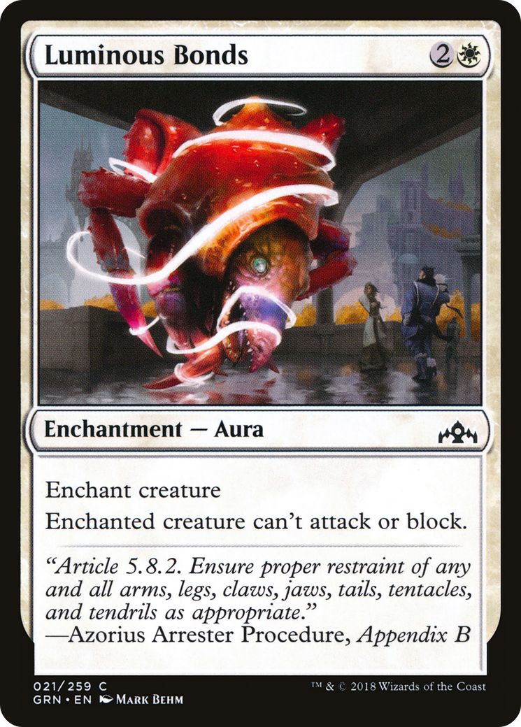 Luminous Bonds (GRN-021) [Guilds of Ravnica] MTG Single Wizards of the Coast