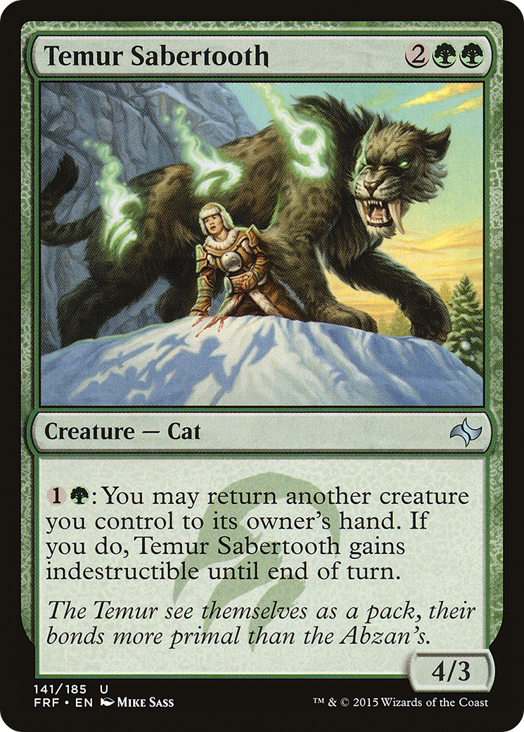 Temur Sabertooth (FRF-141) [Fate Reforged] MTG Single Wizards of the Coast