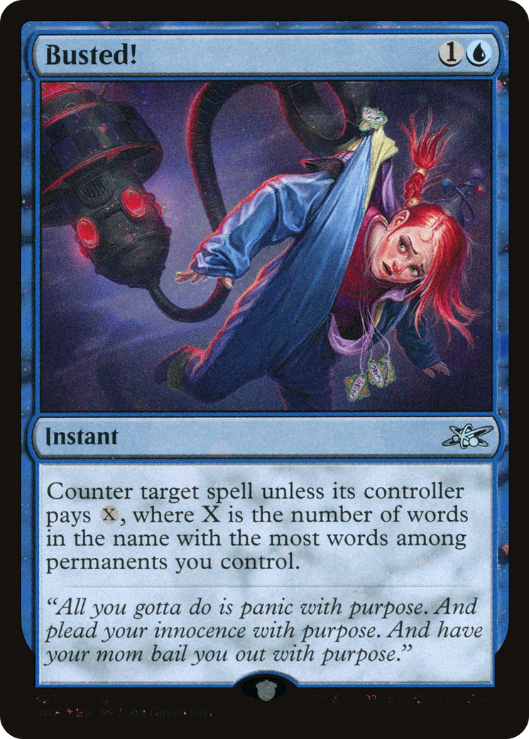 Busted! (Galaxy Foil) (UNF-327) [Unfinity] Foil MTG Single Wizards of the Coast
