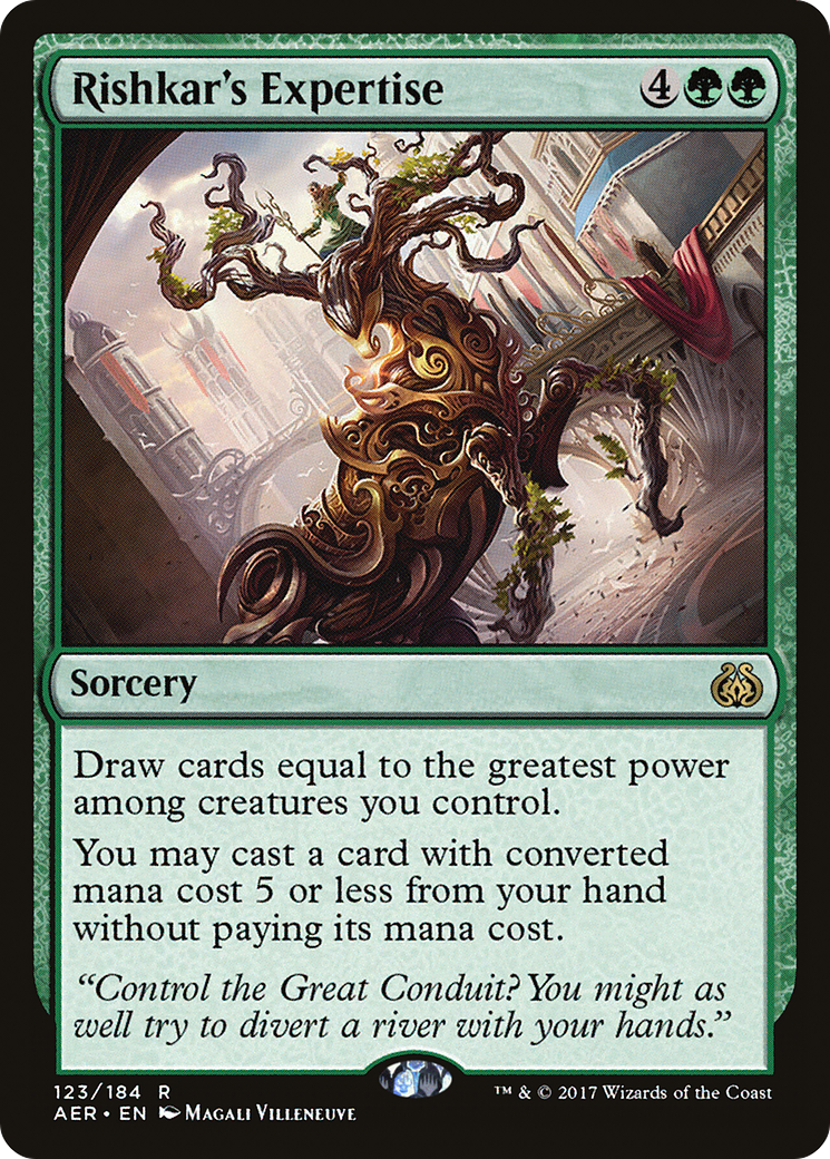 Rishkar's Expertise (AER-123) [Aether Revolt] MTG Single Wizards of the Coast