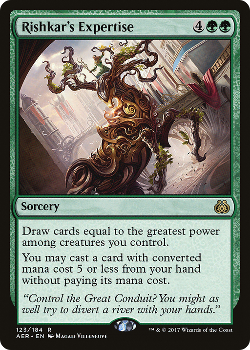 Rishkar's Expertise (AER-123) [Aether Revolt] Foil MTG Single Wizards of the Coast