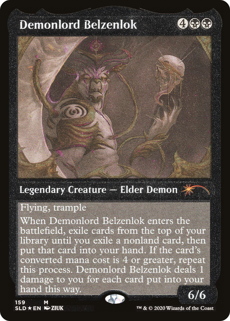 Demonlord Belzenlok (SLD-159★) [Secret Lair] Drop Etched Foil MTG Single Wizards of the Coast