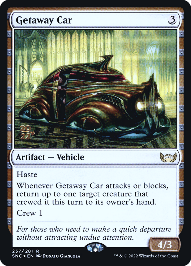 Getaway Car (PRE-237S) [Streets of New Capenna Promos] Foil MTG Single Wizards of the Coast