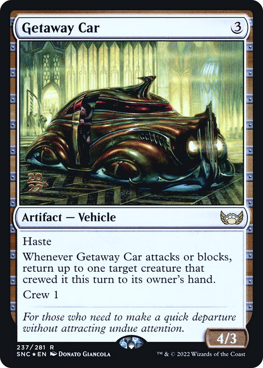 Getaway Car (PRE-237S) [Streets of New Capenna Promos] Foil MTG Single Wizards of the Coast