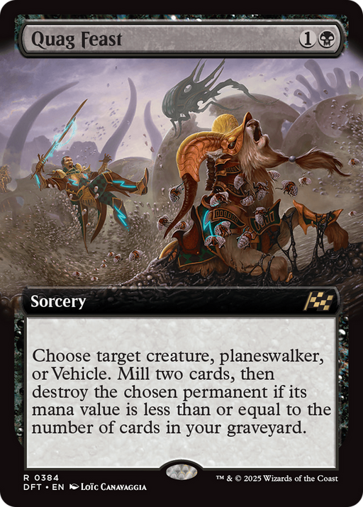 Quag Feast (DFT-384) [Aetherdrift] (Extended Art) Foil MTG Single Wizards of the Coast