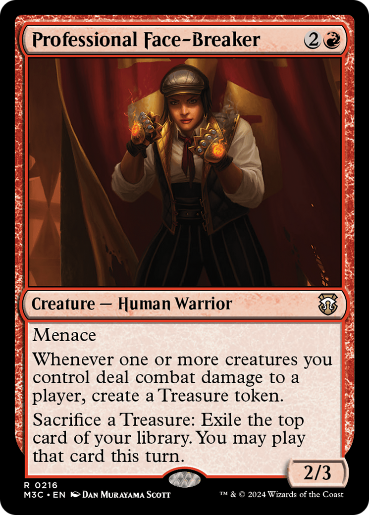 Professional Face-Breaker (M3C-216) [Modern Horizons 3 Commander] MTG Single Wizards of the Coast