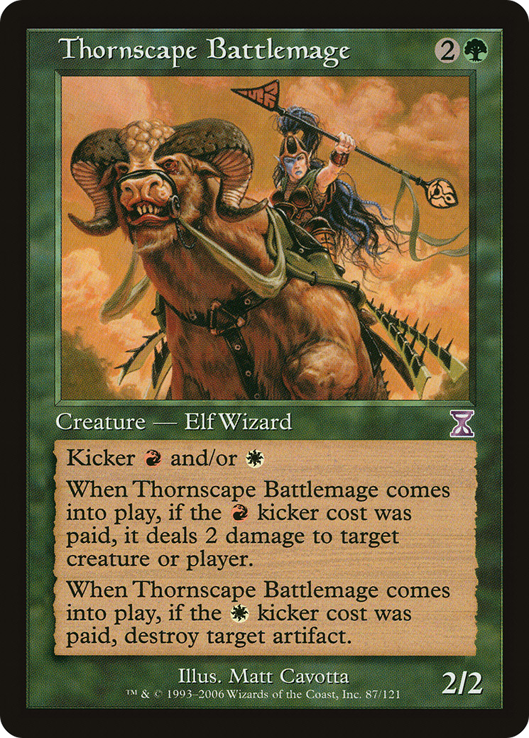 Thornscape Battlemage (TSB-087) [Time Spiral Timeshifted] Foil MTG Single Wizards of the Coast
