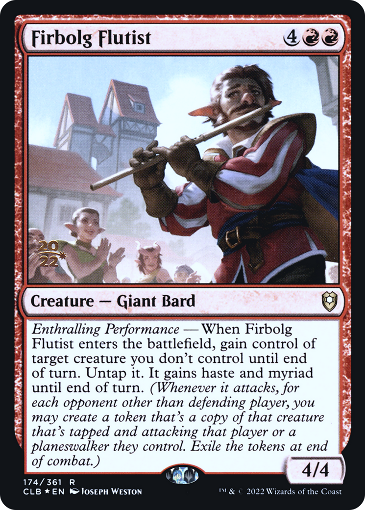 Firbolg Flutist (PRE-174) [Battle for Baldur's Gate Promos] Foil MTG Single Wizards of the Coast