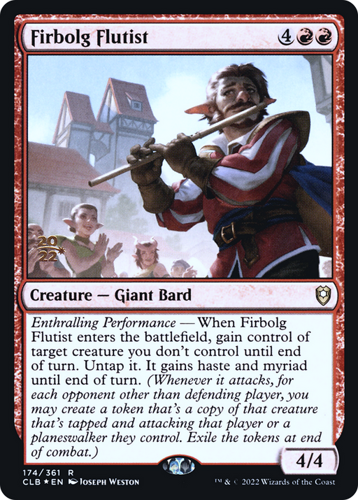 Firbolg Flutist (PRE-174) [Battle for Baldur's Gate Promos] Foil MTG Single Wizards of the Coast