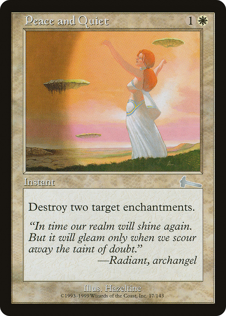 Peace and Quiet (ULG-017) [Urza's Legacy] MTG Single Wizards of the Coast