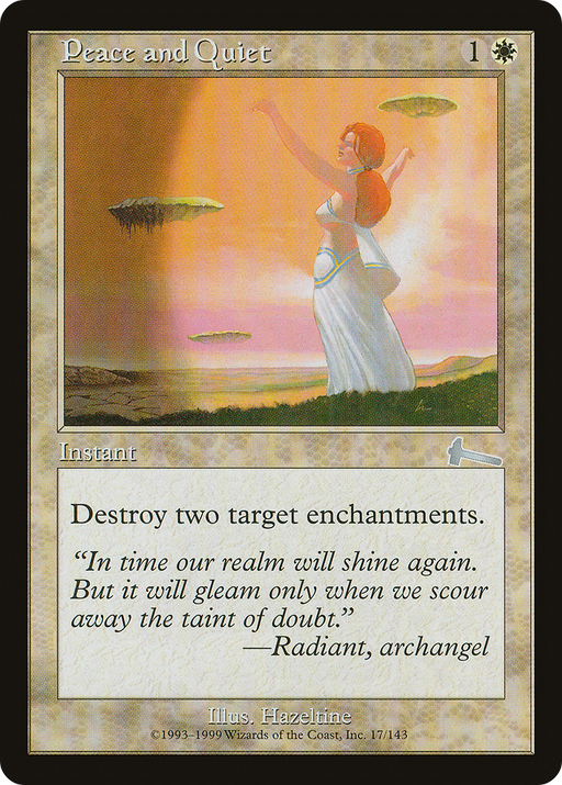 Peace and Quiet (ULG-017) [Urza's Legacy] MTG Single Wizards of the Coast