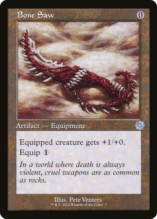 Bone Saw (BRR-007) [The Brothers' War Retro Artifacts] Foil MTG Single Wizards of the Coast