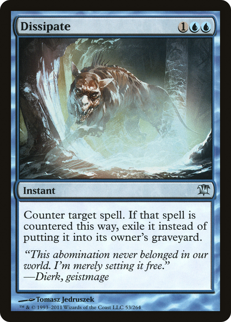 Dissipate (ISD-053) [Innistrad] Foil MTG Single Wizards of the Coast