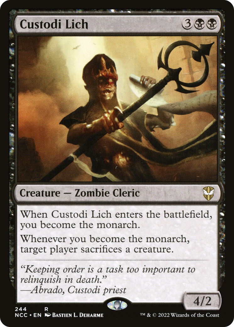 Custodi Lich (NCC-244) [New Capenna Commander] MTG Single Wizards of the Coast