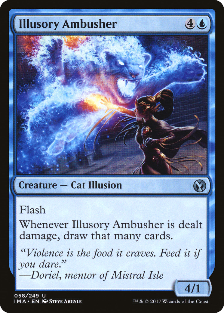 Illusory Ambusher (IMA-058) [Iconic Masters] MTG Single Wizards of the Coast