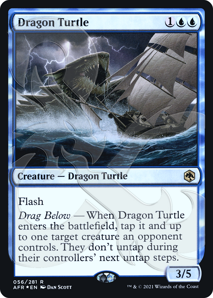 Dragon Turtle (AFR&-056) [Adventures in the Forgotten Realms Promos] Foil MTG Single Wizards of the Coast