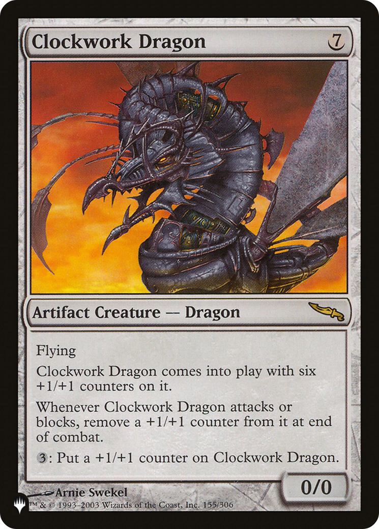 Clockwork Dragon (LIST-MRD-155) [Mystery Booster] The List MTG Single Wizards of the Coast