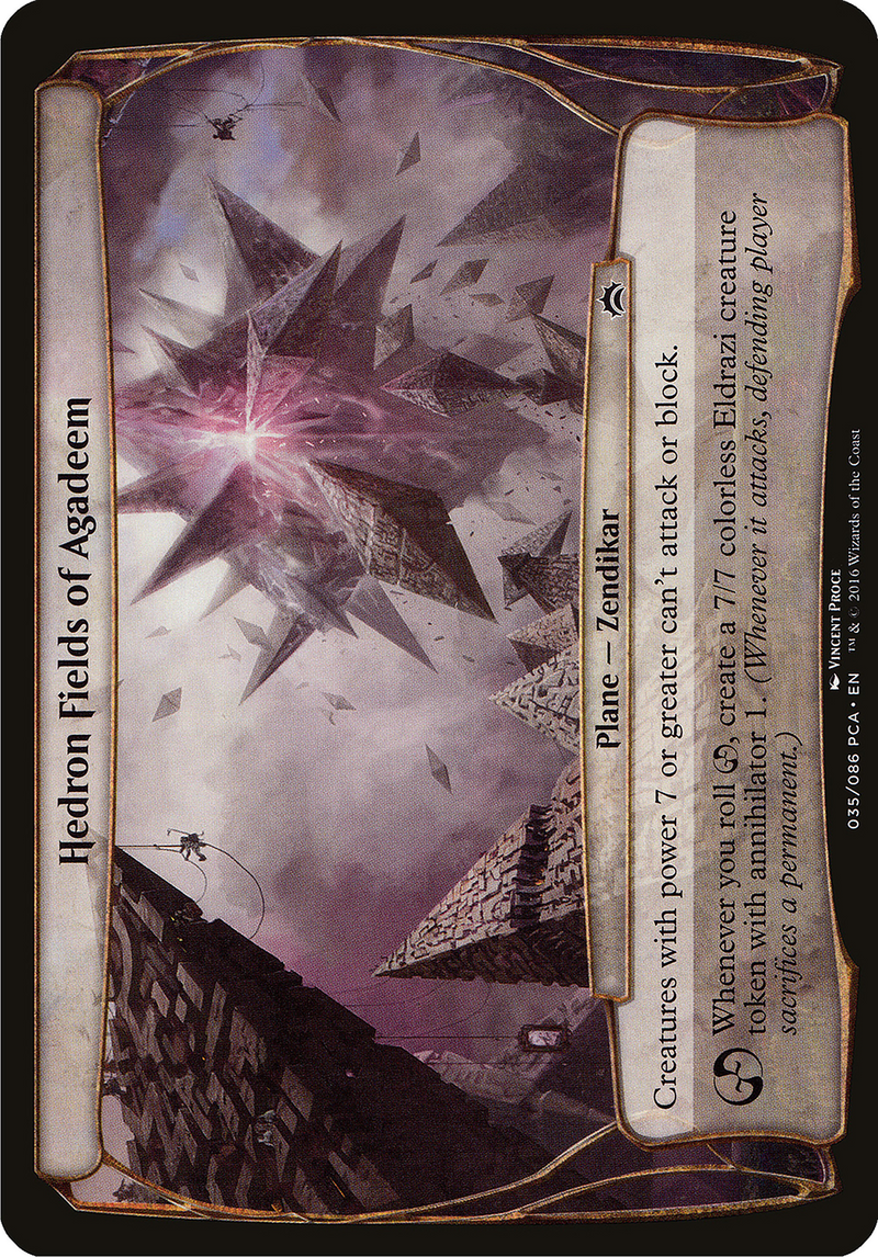 Hedron Fields of Agadeem (Planechase Anthology) (OVER-) [Oversized] Planechase Anthology Planes MTG Single Wizards of the Coast