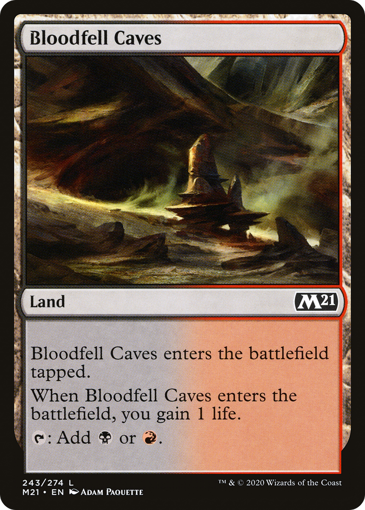 Bloodfell Caves (M21-243) [Core Set 2021] MTG Single Wizards of the Coast