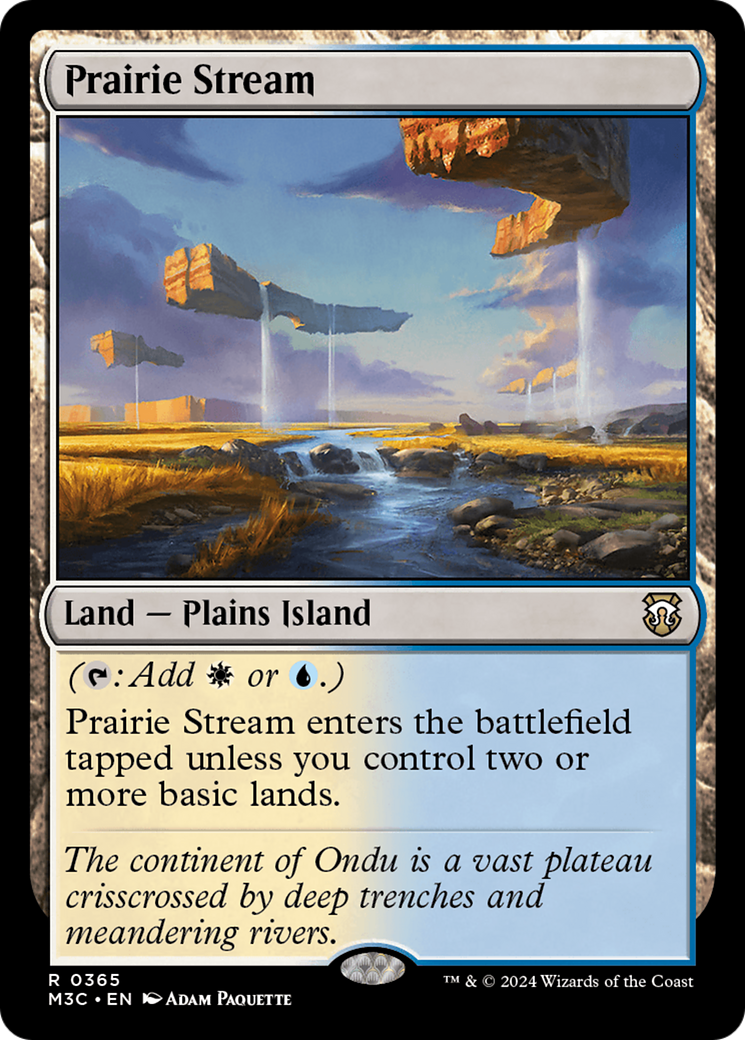 Prairie Stream (M3C-365) [Modern Horizons 3 Commander] MTG Single Wizards of the Coast