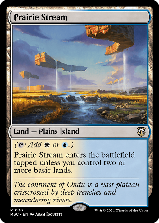 Prairie Stream (M3C-365) [Modern Horizons 3 Commander] MTG Single Wizards of the Coast