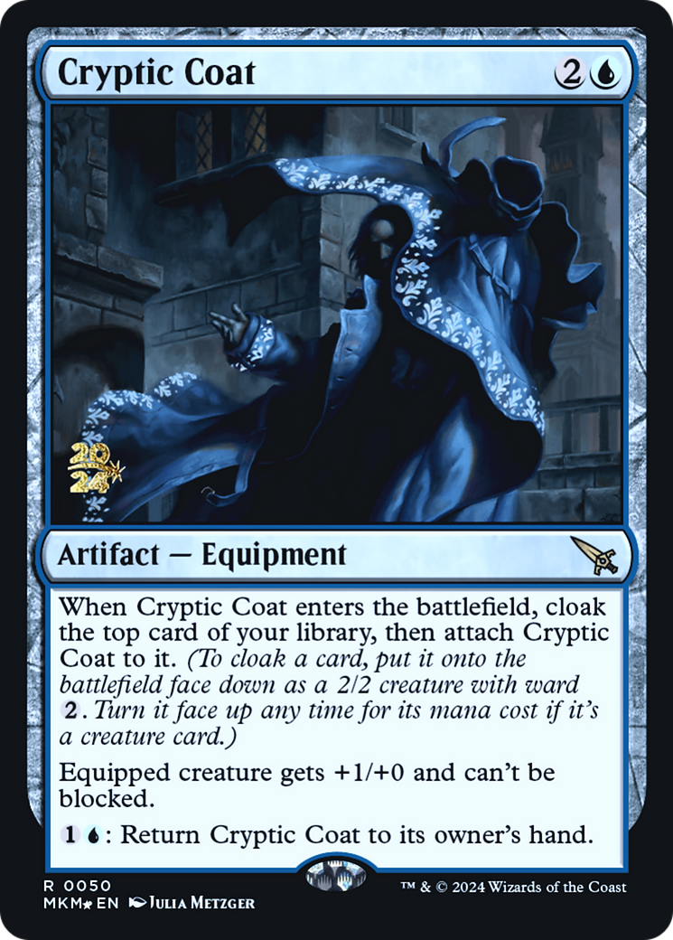 Cryptic Coat (PRE-050) [Murders at Karlov Manor Promos] Foil MTG Single Wizards of the Coast