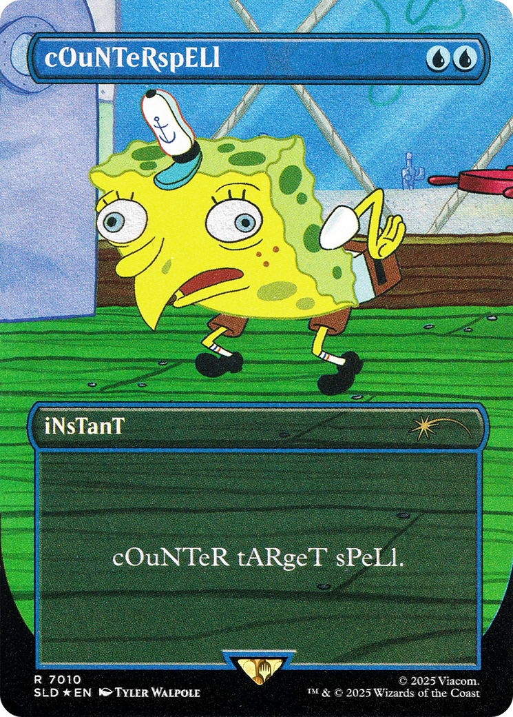cOuNTeRspELl (7010) (Rainbow Foil) (SLD-7010) [Secret Lair Drop] (Borderless) Foil MTG Single Wizards of the Coast