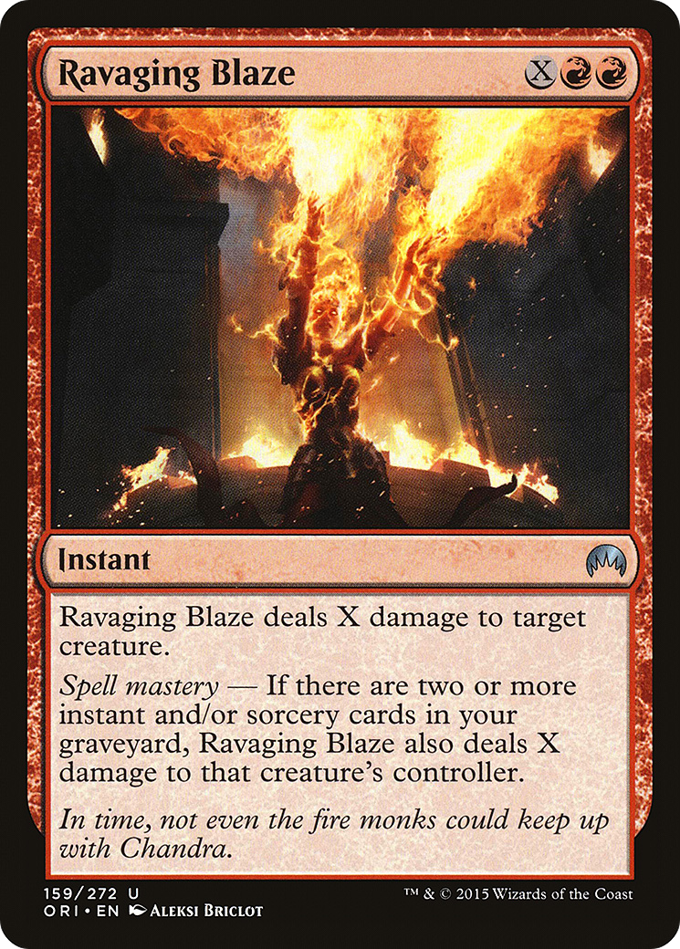 Ravaging Blaze (ORI-159) [Magic Origins] MTG Single Wizards of the Coast